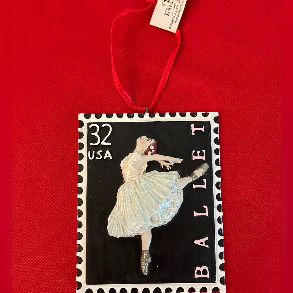 Commemorative ballet dancer ornament
